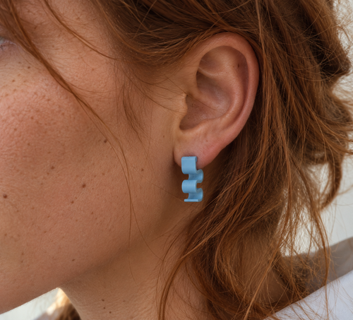 Boucles d’Oreilles - Bleu Ciel