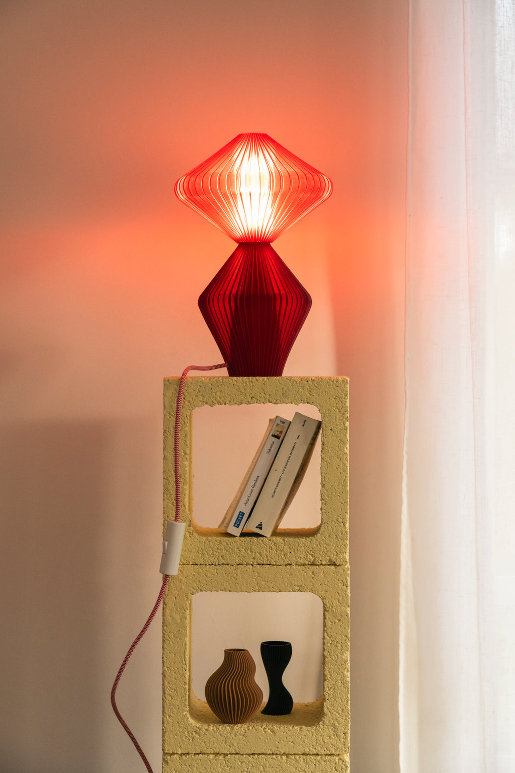 Lampe Marie-Lee Translucide - Bordeaux