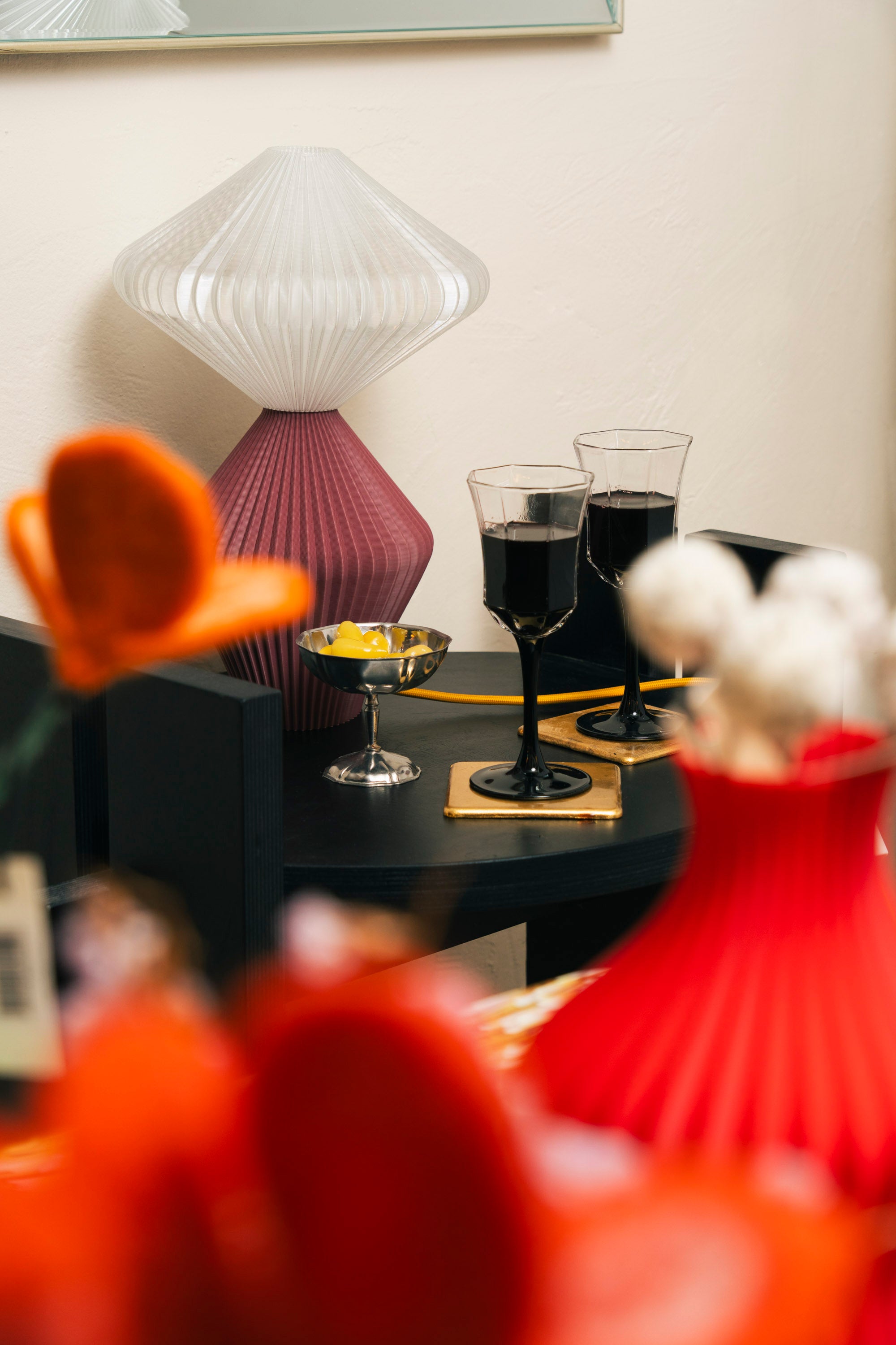 Lampe Marie-Lee - Bordeaux Mat