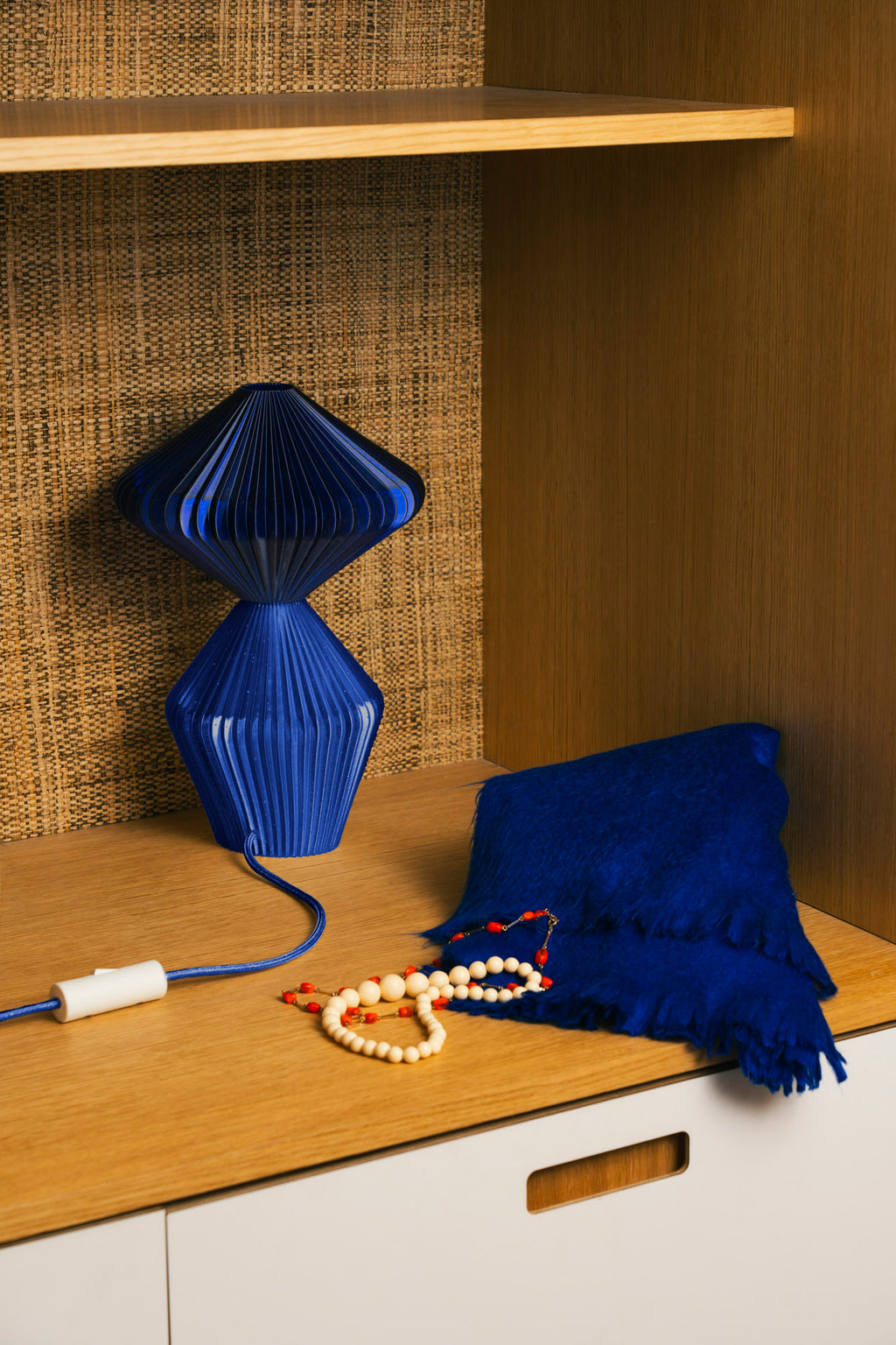 Lampe Marie-Lee Translucide - Bleu nuit