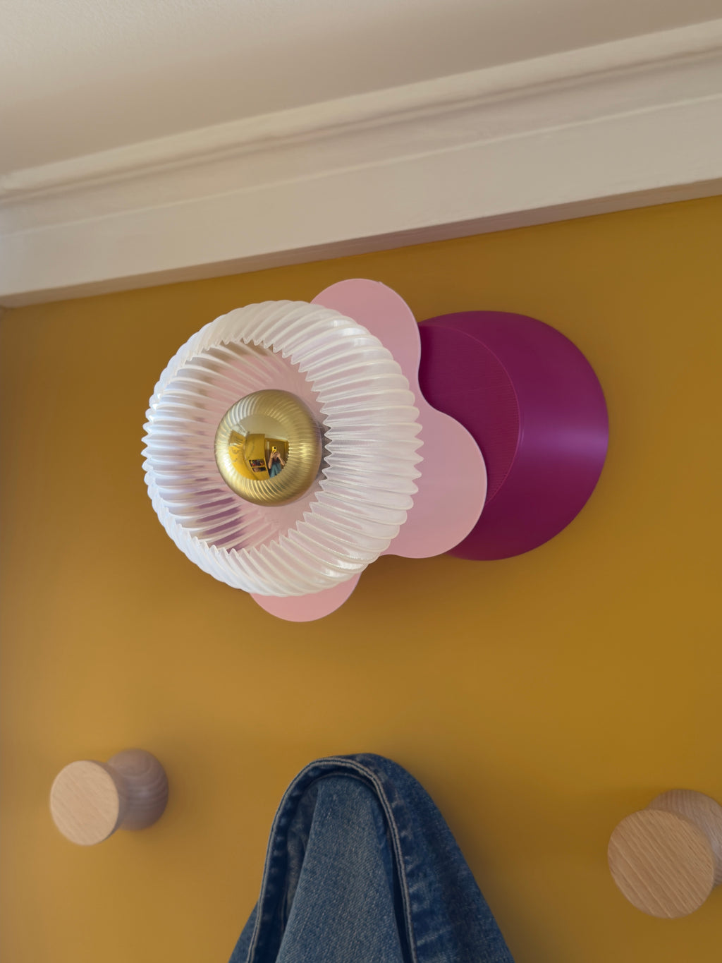 Petit Fleuron Fuschia & Rose Pâle