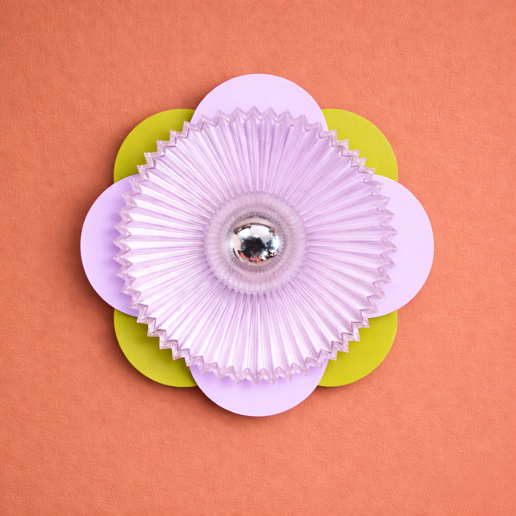 Grand Fleuron Kaki foncé & Jaune