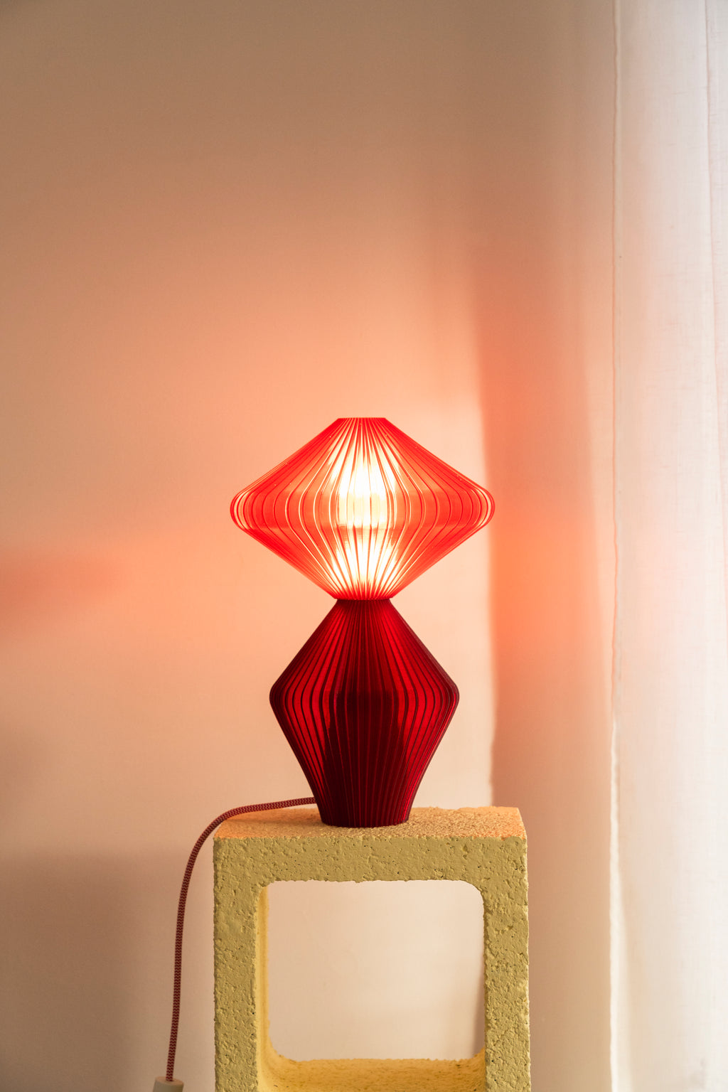 Lampe Marie-Lee Translucide - Bordeaux