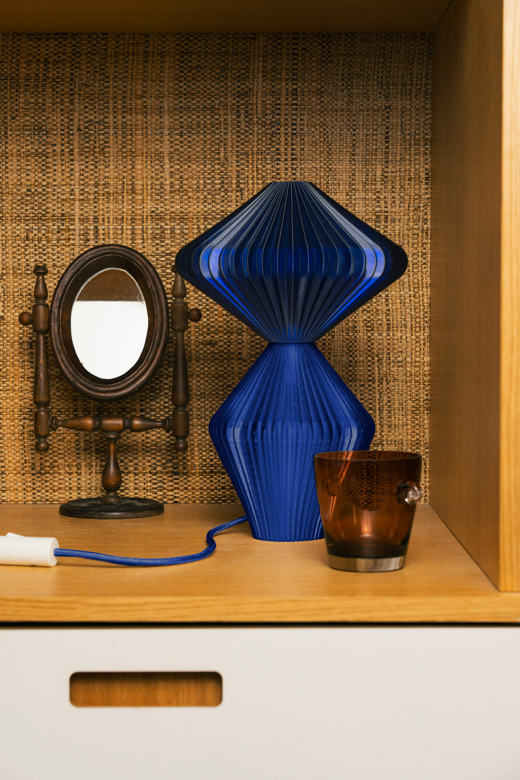 Lampe Marie-Lee Translucide - Bleu nuit