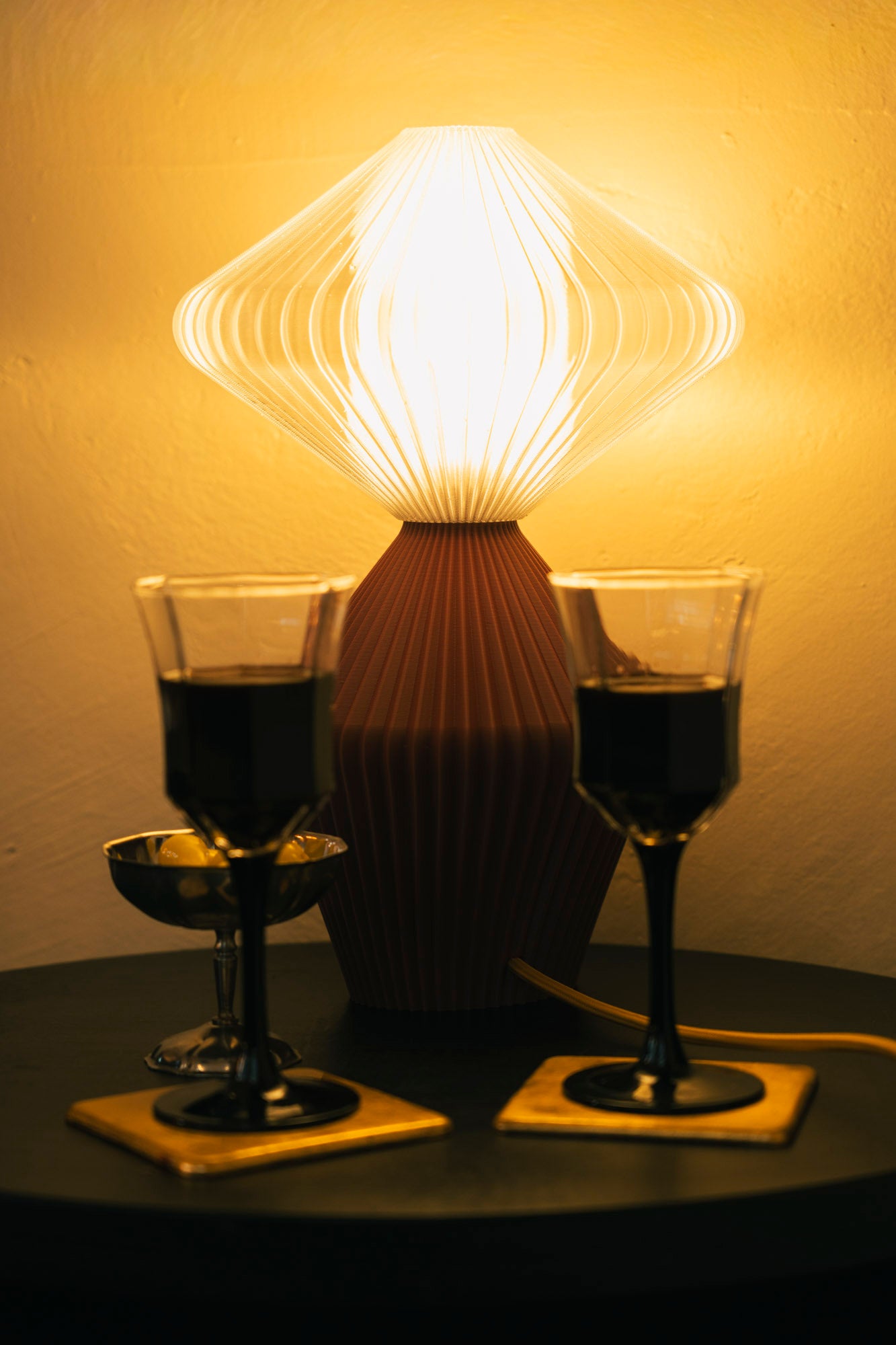 Lampe Marie-Lee - Bordeaux Mat