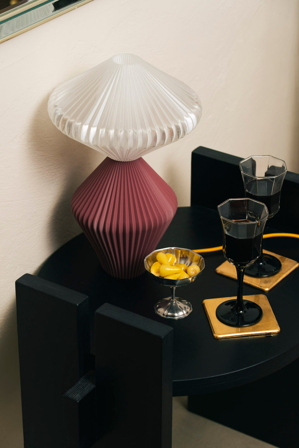 Lampe Marie-Lee - Bordeaux Mat