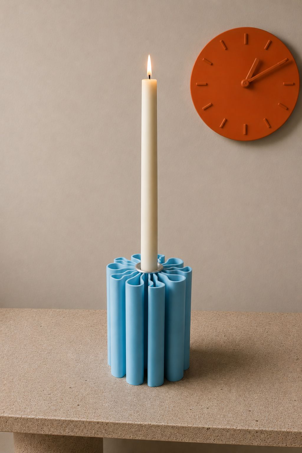 Bougeoir - Bleu Ciel
