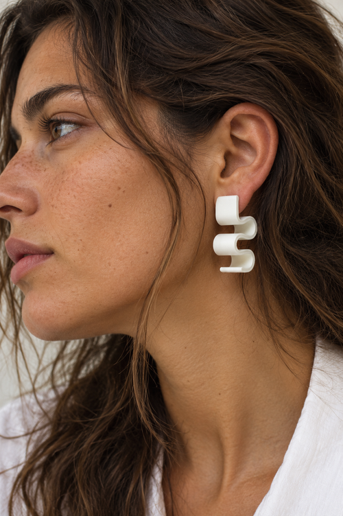 Boucles d’Oreilles - Blanc