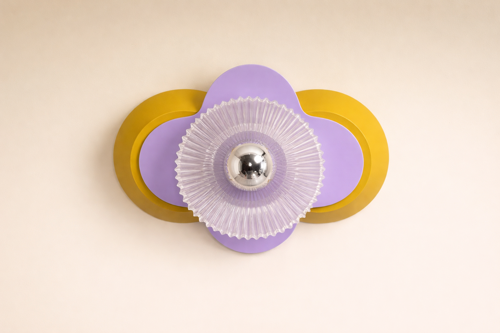 Petit Fleuron Fuschia & Rose Pâle